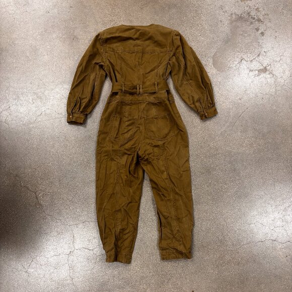 Madewell Tapered-Leg Jumpsuit in Golden Spinach - Picture 10 of 12